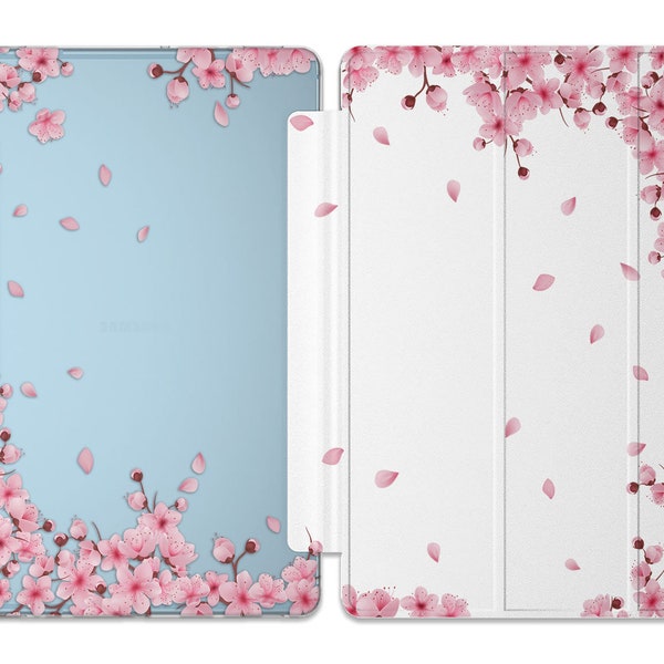 Cherry blossom tree fits galaxy tab a 8 case S8 Ultra floral samsung case 10.1 tablet s5e cover S7 Plus A 10.5 s2 9.7 in Galaxy Tab S6 A8 A7