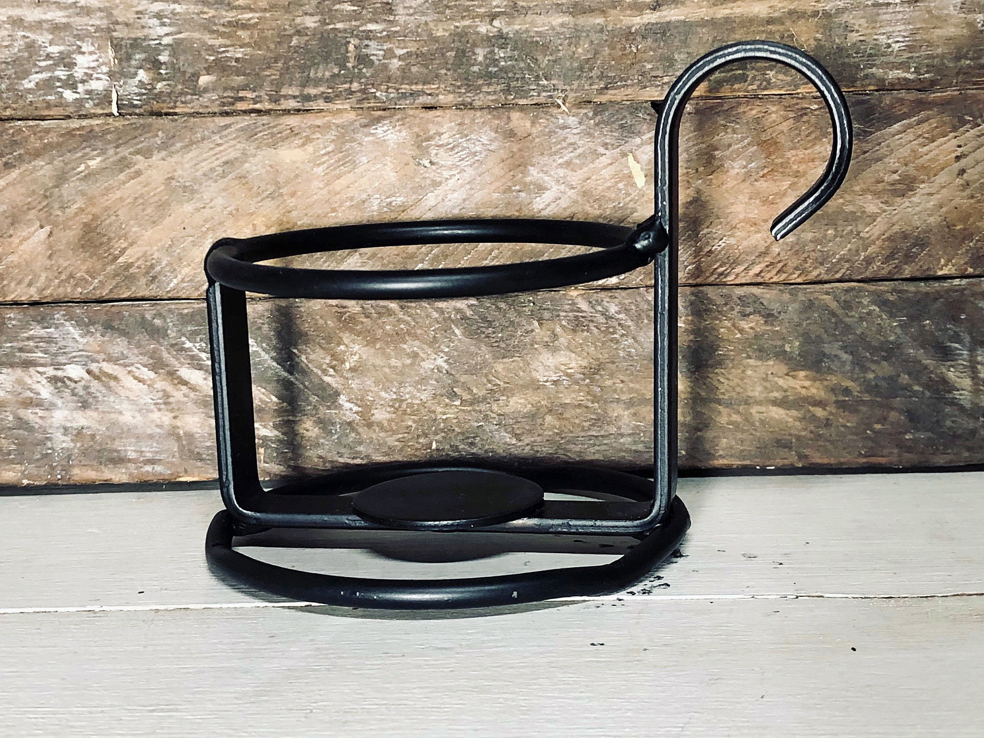 Votive Candle Holder Wrought Iron Primitive Rustic Etsy