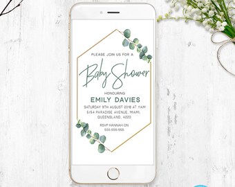 digital baby shower etsy digital baby shower invitations