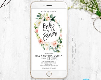 digital baby shower etsy digital baby shower invitations