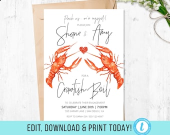 Crawfish Boil Invite Etsy