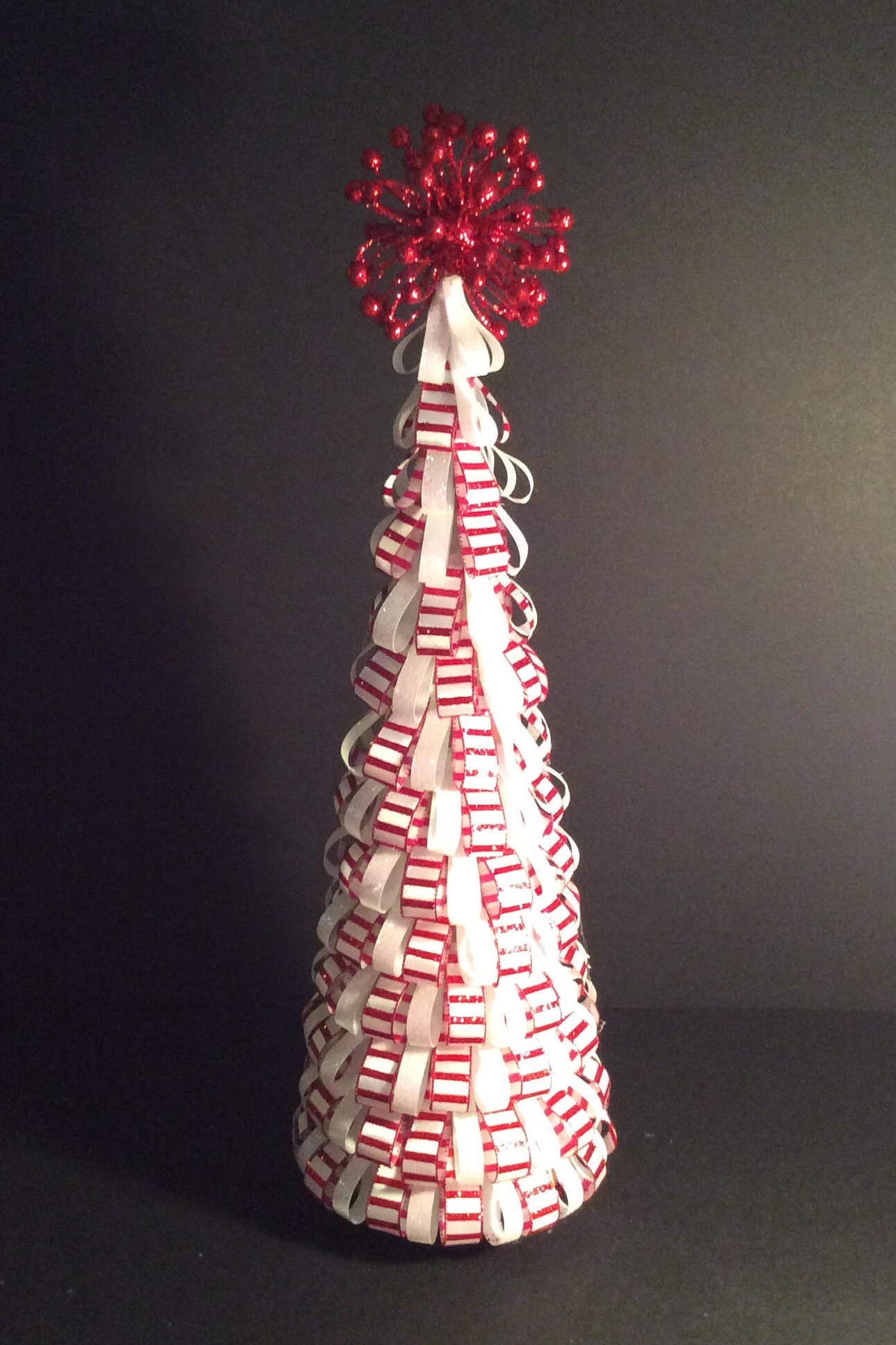 Christmas tree decor. 1819 inch candy cane striped Christmas Etsy