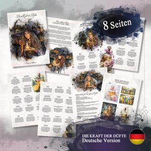 Huiles parfumées PDF à imprimer, magie des parfums, signification des huiles parfumées pour les sorcières, livre des ombres allemand, livre de sorcières, grimoire allemand, télécharger