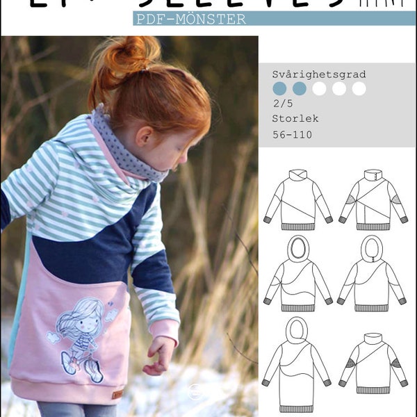 Swedish *LitSleeves Mini cool & wave* strl. 56-110