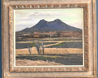 Hiroshi Ogawa (Japan) Original Oil -&#39;Mt.Iwakisan&#39; 24.5&quot;H x 21.5&quot;W-Stunning Impressionist Technique