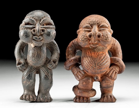 本物 西アフリカ、カメルーン、バムムまたはティカル文化の陶器