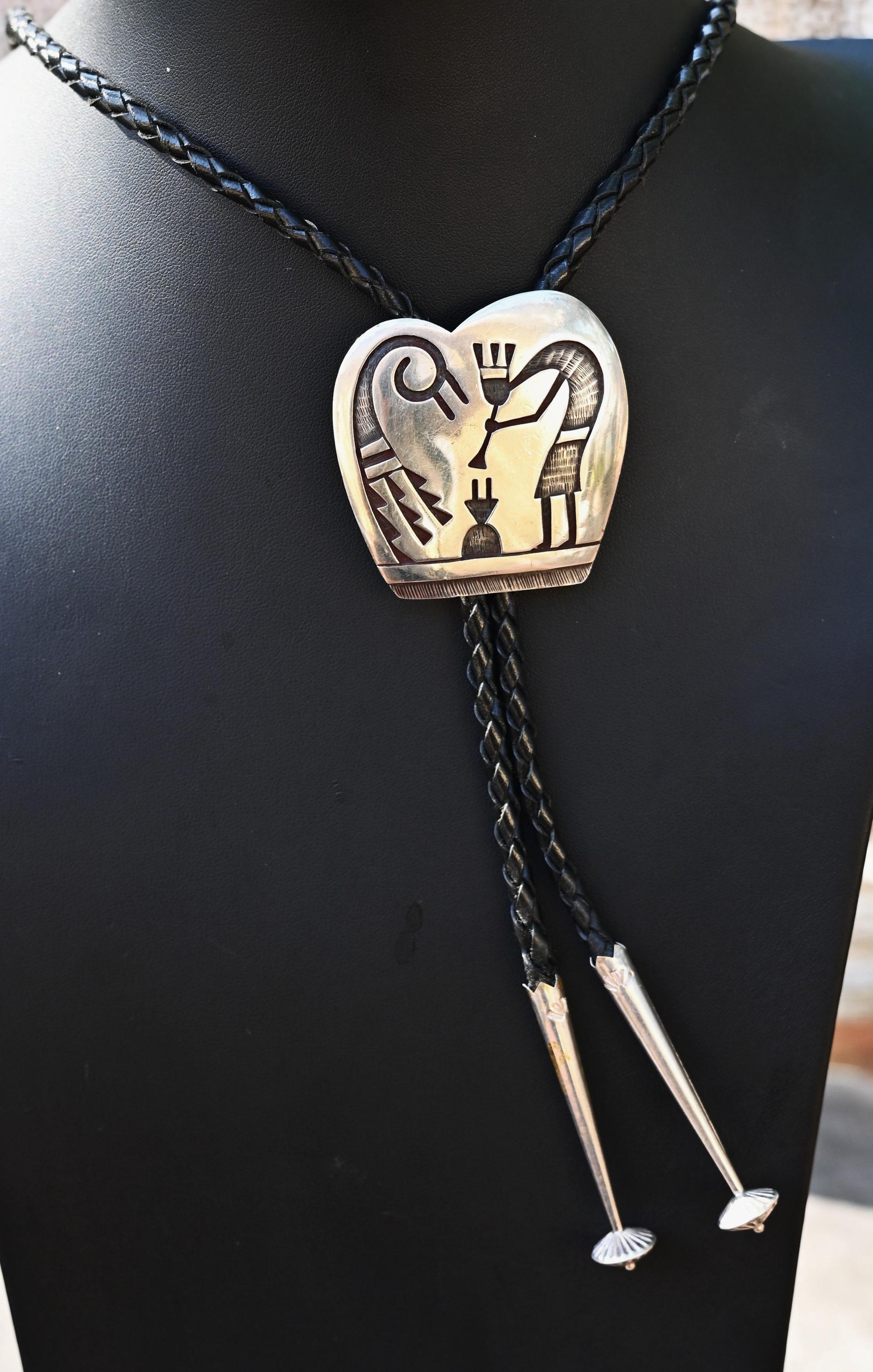 BIG! Hopi Bolo by Kenneth Kuwanvayouma (2 1/8