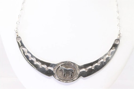 NEW Unique Navajo Handmade Sterling Silver Horse … - image 1
