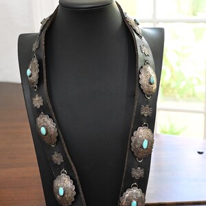 Vintage 1960\'s Concho Belt by Thomas Atsitty Sanford vintage concho belt - Gem main image 2
