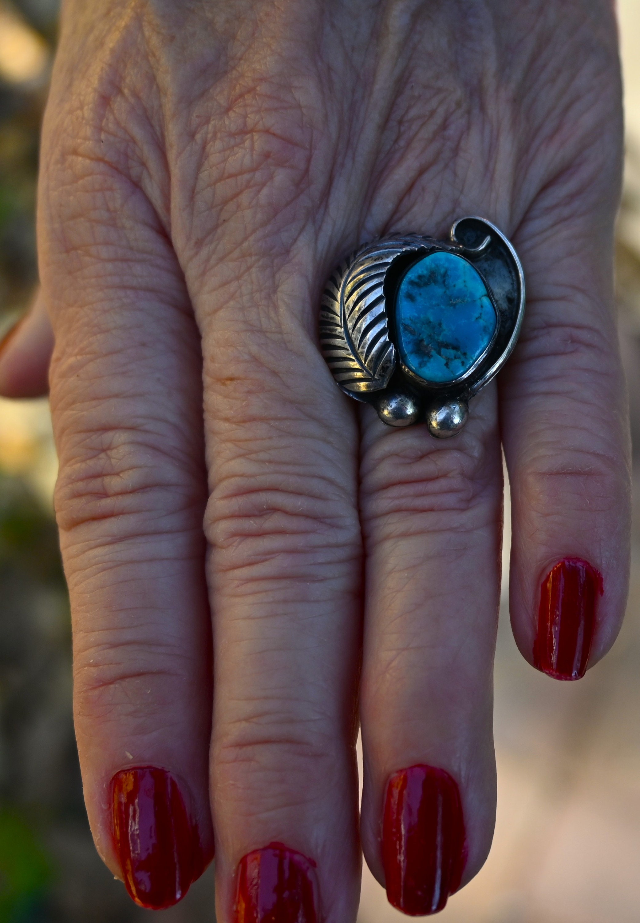 Running bear turquoise ring - Etsy 日本