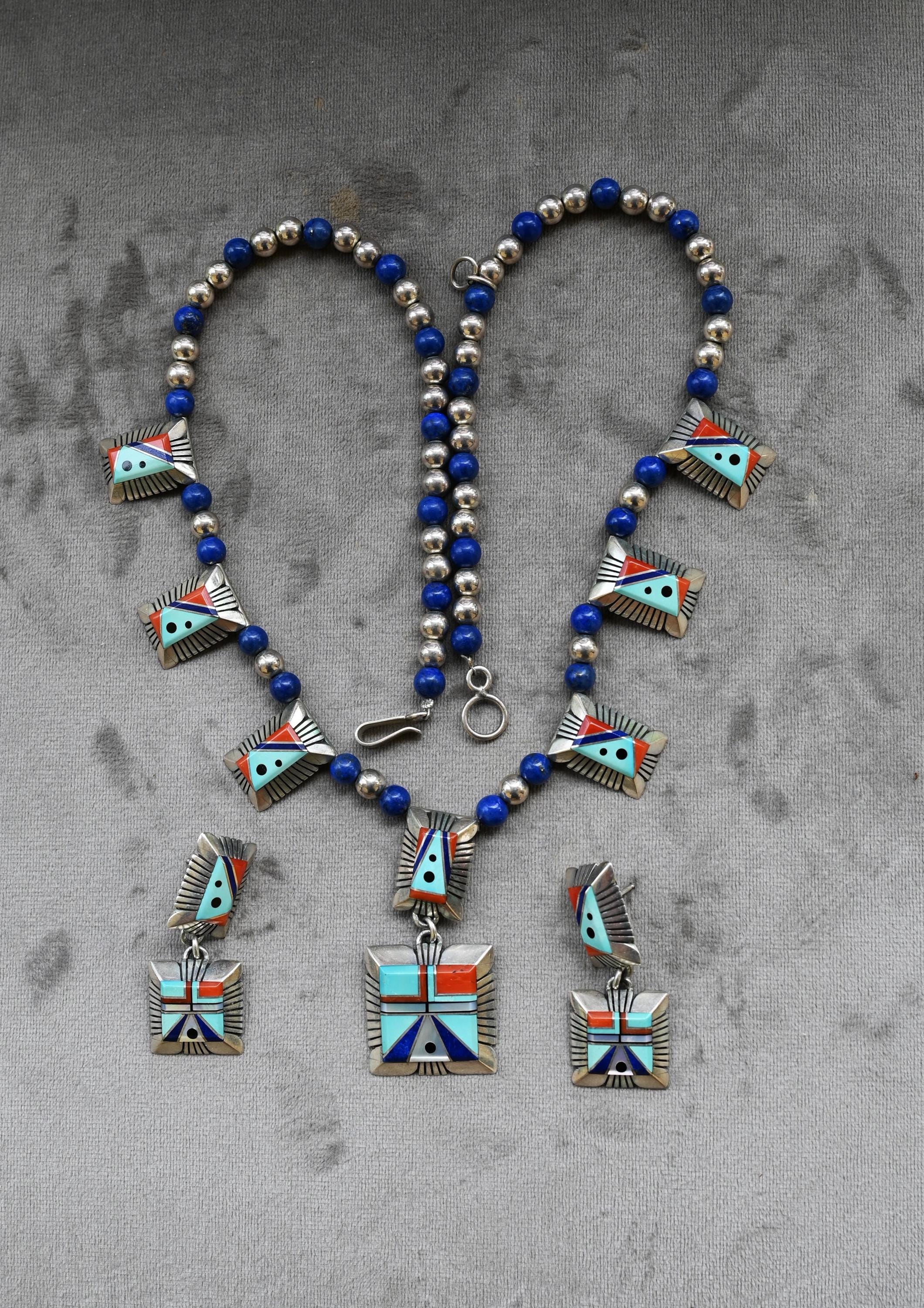 アクセサリー indian jewelry Chester Benally Chester Benally - Etsy
