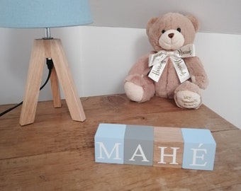 Personalized wooden baby name cube, Baby shower gift, Baby registry, Nursery decor, Gift for expectant mothers, Pregnancy