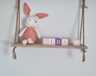 Personalized wooden baby name cube, Baby shower gift, Baby registry, Nursery decor, Gift for expectant mothers, Pregnancy
