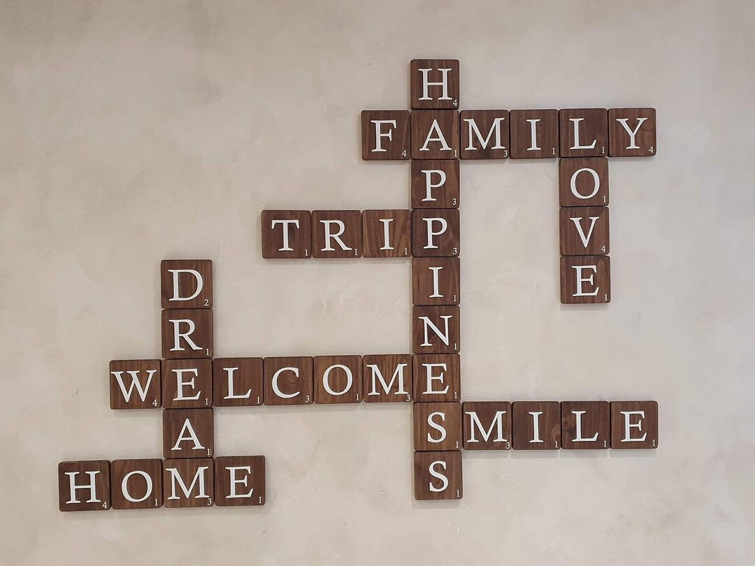 Scrabble Letter, Giant Letter, Wall Decoration, Designer Decor, Retro ...