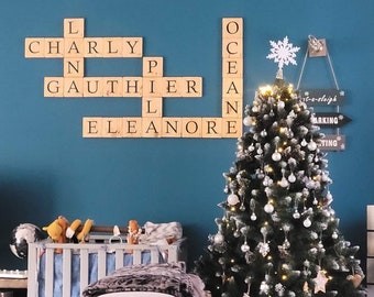 Scrabble letter, giant letter, wall decoration, designer decor, retro, home decor, bedroom, living room, gift idea, gifts, handmade gift