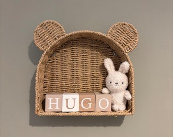 Personalized baby name cube, Wooden cube, Personalized baby gift, Baby room decoration, Baby registry