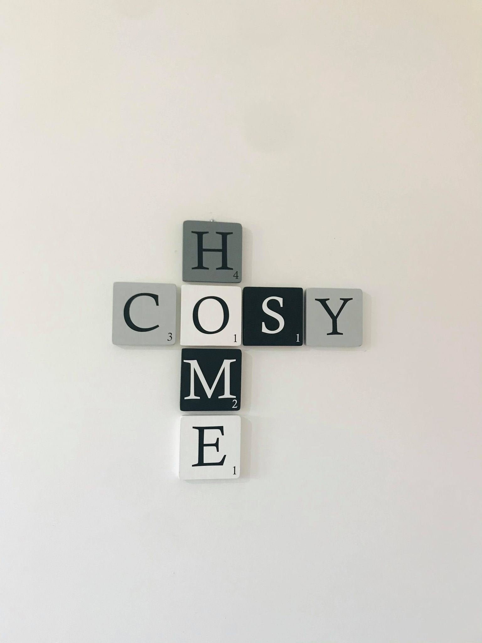 Lettres Scrabble Géantes, en Bois Brut, Décoration Murale, Idée Cadeau, Déco Tendance, Décoration, M