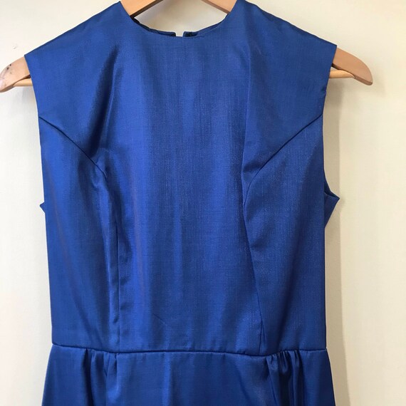 Joan's Dress - 60's Mad Men Style Vintage Blue Dr… - image 3