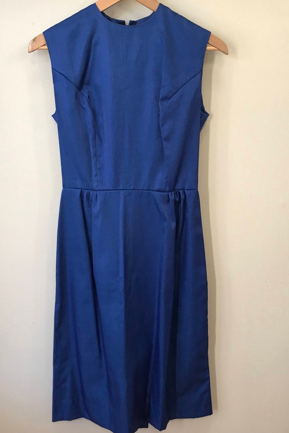 Joan's Dress - 60's Mad Men Style Vintage Blue Dr… - image 2