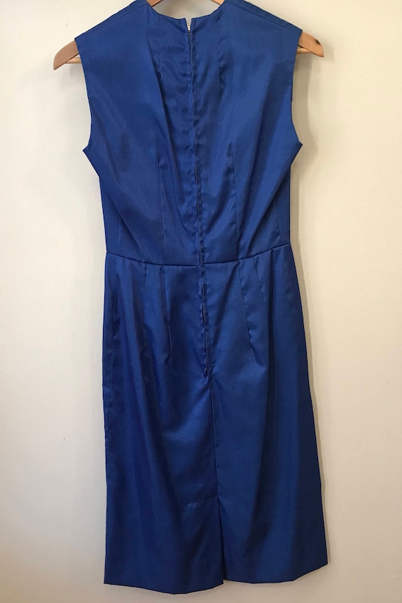 Joan's Dress - 60's Mad Men Style Vintage Blue Dr… - image 5