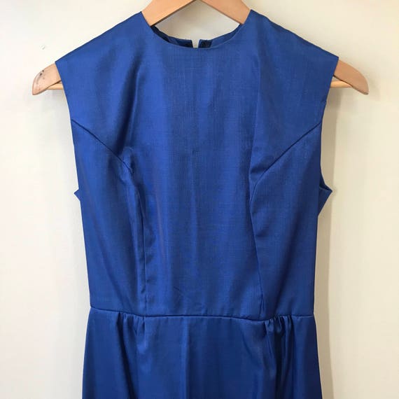 Joan's Dress - 60's Mad Men Style Vintage Blue Dr… - image 1