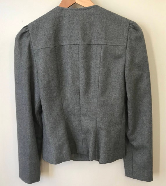 Vintage Designer Gray Blazer - image 6