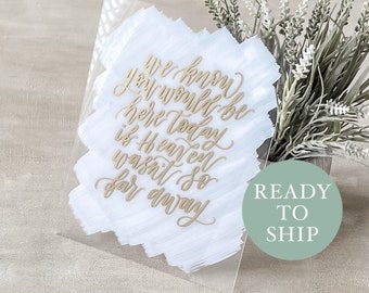 CLEARANCE | Wedding Memory Sign | We Know You Would Be Here Today Relative Memory Signage | wedding memorial table signs