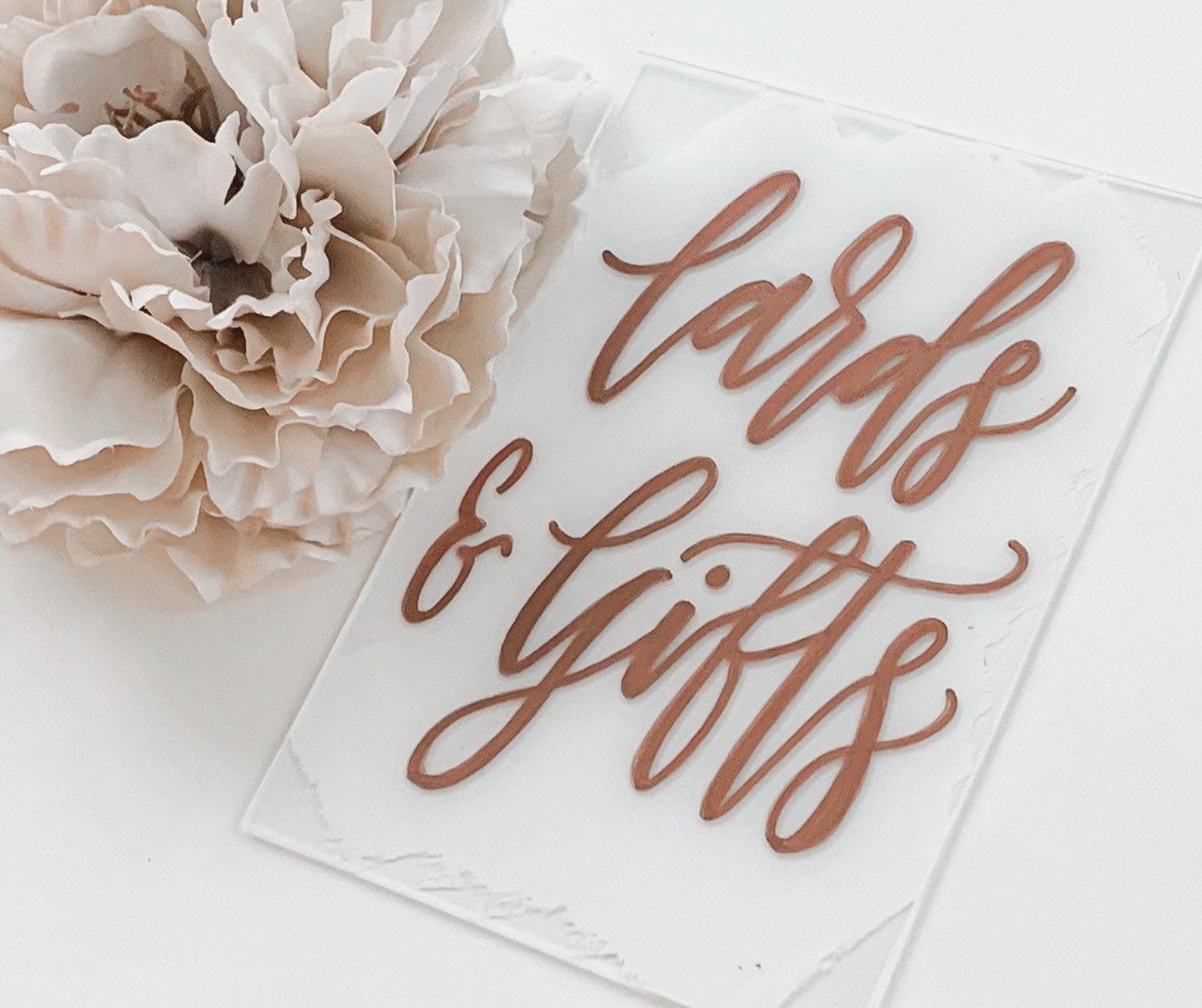 Cards & Gifts Table Wedding Sign Acrylic Wedding Sign Etsy