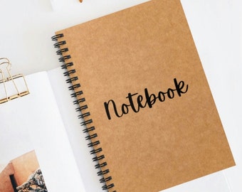 Notebook - Aesthetic Ruled Spiral Notebook