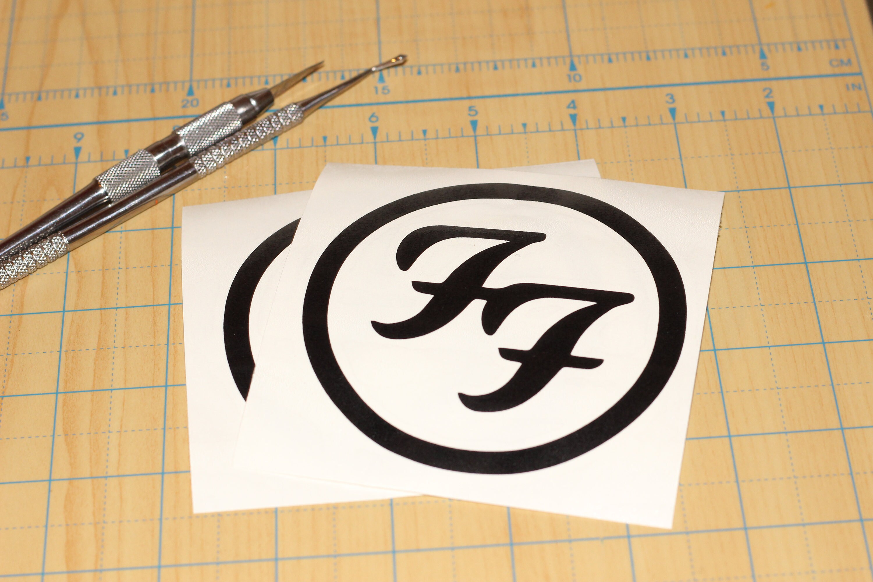 Foo Fighters decal Foo fighters FF logo decal Etsy