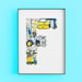 MACHINES Bespoke Letter Illustration A4 A3 A2 Print - Etsy