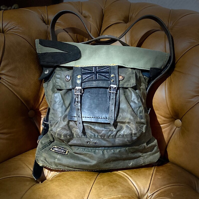 barbour waxed backpack