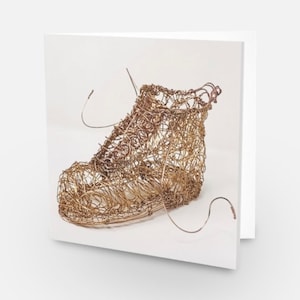 Grußkarten Doc Martens Docs Dr Martens Boot Drahtskulptur Kunst . So gut kann man es einrahmen !