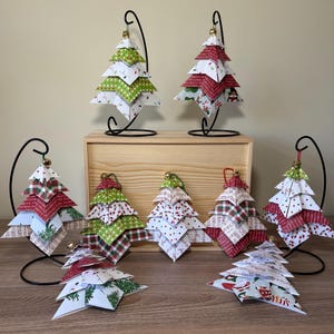 Christmas Trees 3D Paper folded