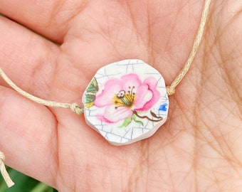 Floating Flower Broken Teacup Bracelet