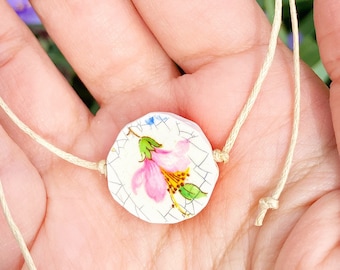 Floating Flower Broken Teacup Bracelet