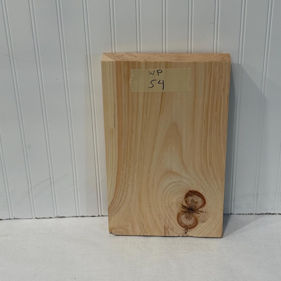Thick Knotty White Pine Slab, White Pine Lumber, Kiln Dried Natural Wood, Woodworking, 16"X9.5"X1 3/16