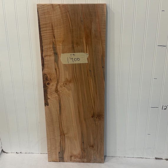 Wide Tiger Maple Wood Board, Wood Slab,  Curly Maple Plank, Unfinished Wood 31"X11"X1"