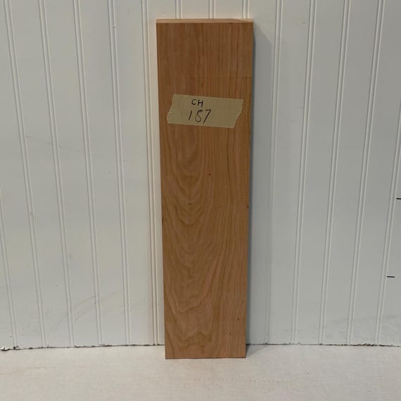 Cherry Wood Slab, Unfinished Cherry Lumber, Woodworking Project, 24"X5.5"X7/8"