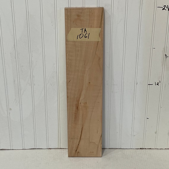 Tiger Maple Wood Board, Wood Slab, Curly Maple Plank, Unfinished Wood