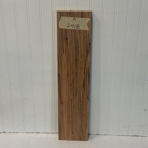 Ambrosia Maple Wood, Wormy Maple Lumber Board, Kiln Dried Wood for Woodworking, 24"X5.5"X1"