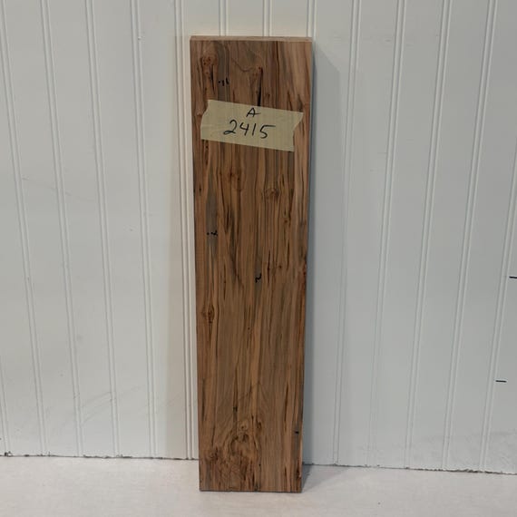 Ambrosia Maple Wood, Wormy Maple Lumber Board, Kiln Dried Wood for Woodworking, 24"X5"X1"