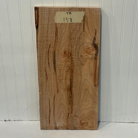 Wide Tiger Maple Wood Board, Wood Slab, Curly Maple Plank, Unfinished Wood 24"X11"X1"