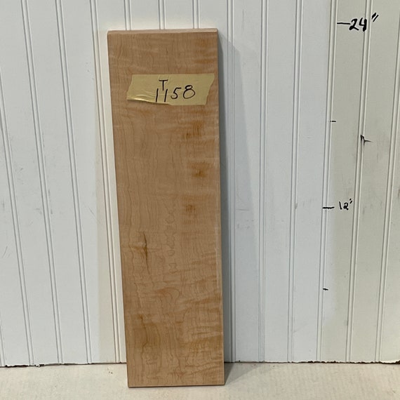 Tiger Maple Wood Board, Wood Slab, Maple Plank, Unfinished Wood