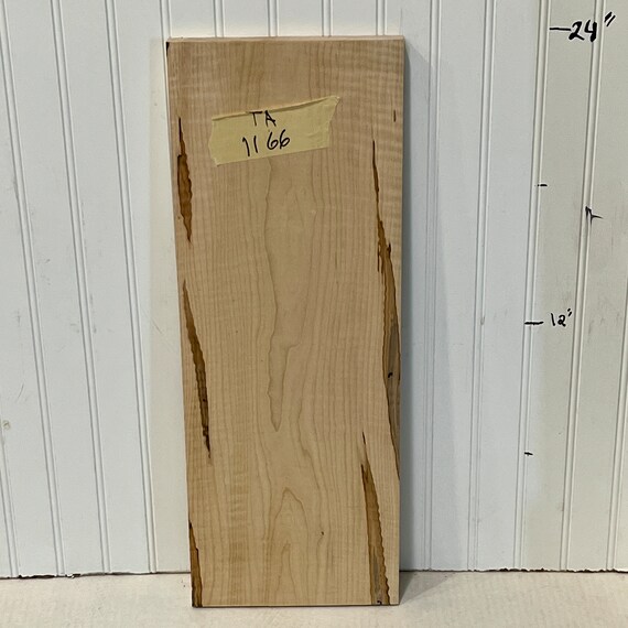 Tiger Maple Wood Board, Wood Slab, Maple Plank, Unfinished Wood