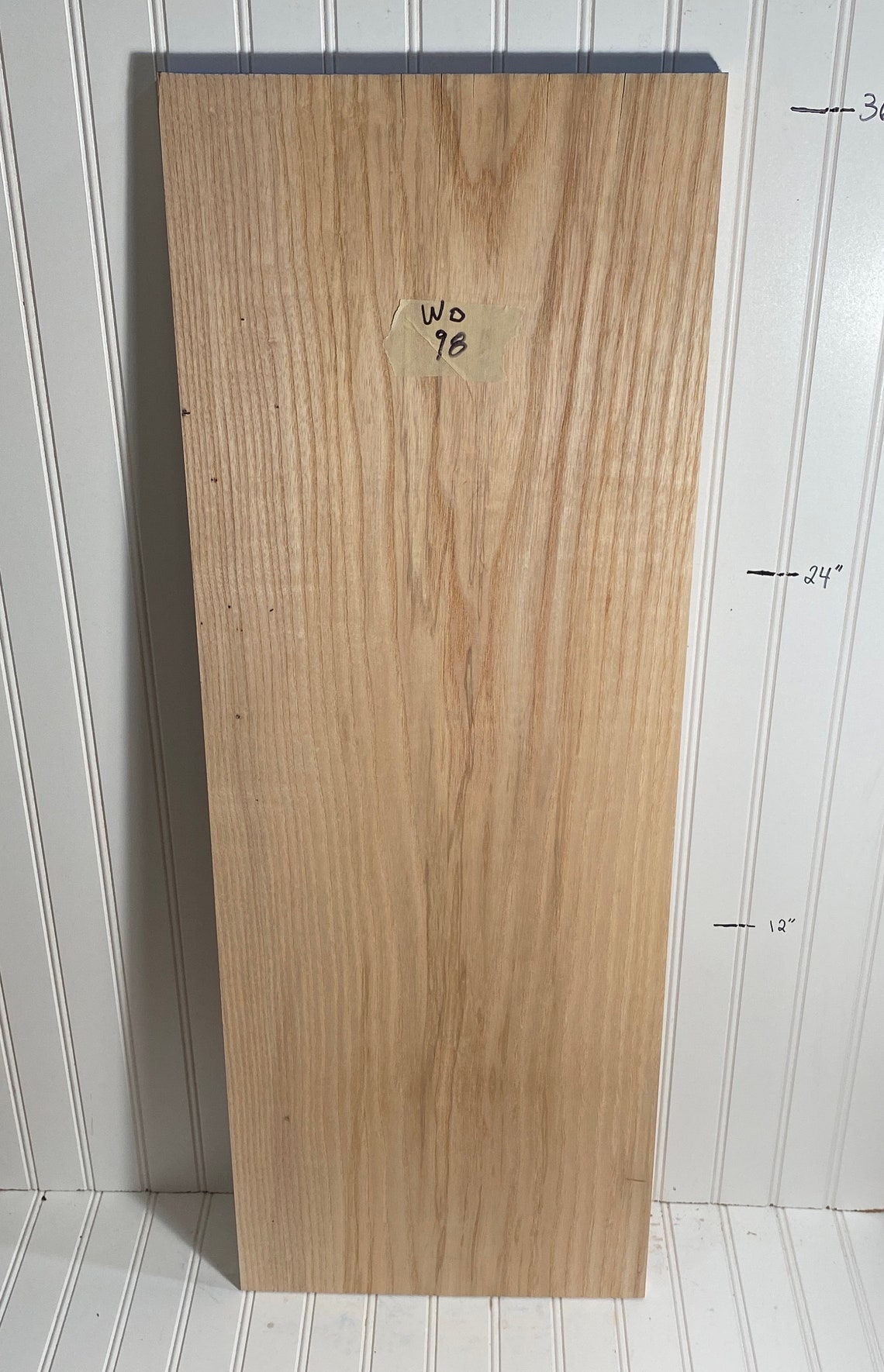 Wide White Oak Slab Unfinished Lumber Craft Supply Etsy