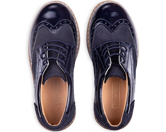 Navy Boys Dress Shoes Navy Brogues for boys Blue Boy Shoes Boys Dress Shoes Formal Boy Shoes Boys Brogues Toddler Boys Shoe Boy Oxford shoes