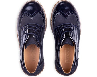 Navy Boys Dress Shoes Navy Boy Shoes Leather Boys Brogues Boys Wedding Shoes Navy Boys Formal Shoes Boys Loafers Page Boy Shoes Boys Oxfords