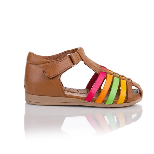 Leather Sandal for Girls Rainbow Sandals for Girls Toddler Girl Sandals Baby Girl Sandals Leather Girl Sandals Kids Sandals Children Sandals