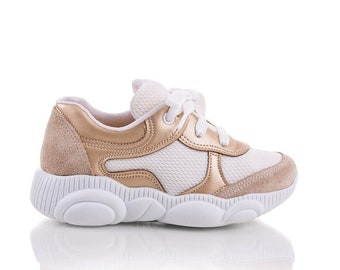 Leather Girl Trainers Baby Girl Trainers Toddler Girl Trainers Baby Girl Sneakers Baby Sneakers Gold Baby Girl Shoes Baby Trainers Girl Shoe